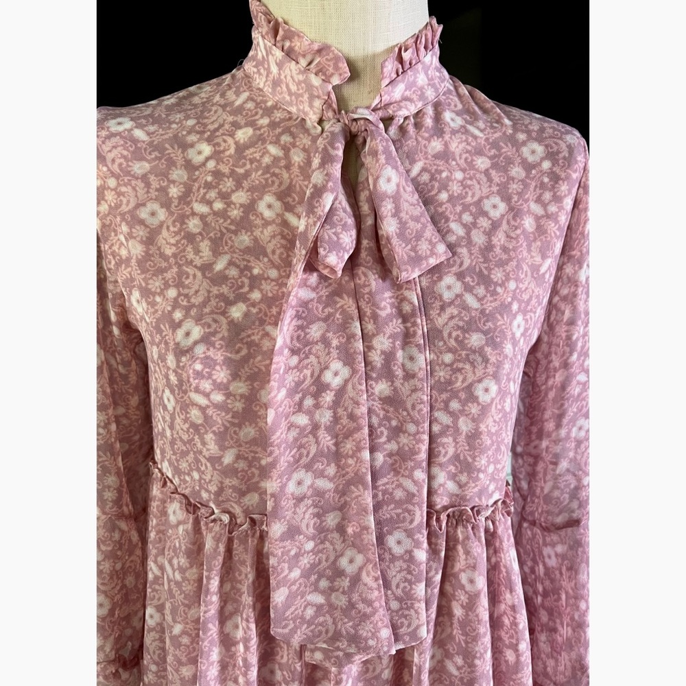 Misa Los Angeles Pink Floral Dress XS - Picture 3 of 9